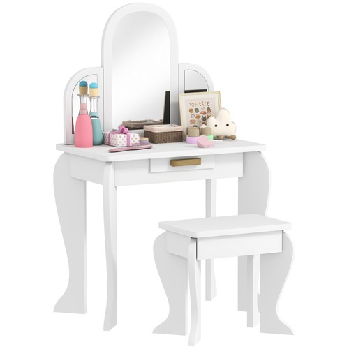 Homcom kids dressing table - kids,