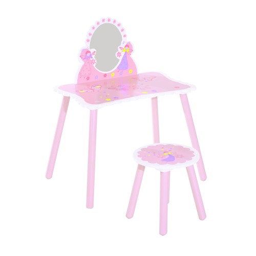 Kids pink vanity table - kids,