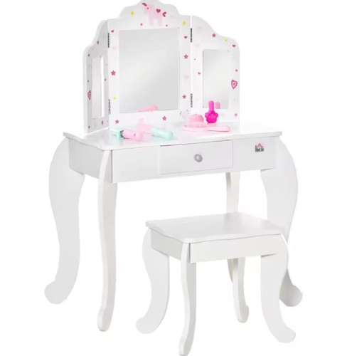 Kids vanity table stool - &,
