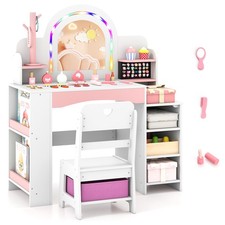 Kids Makeup Vanity Set with 9