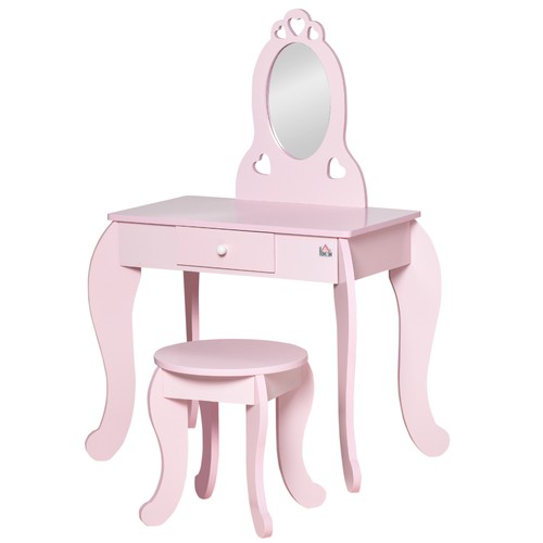 Homcom kids vanity table - vanity, &