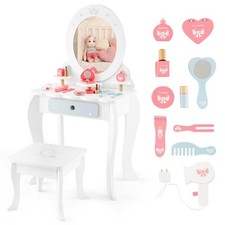Kids Vanity Table with Stool