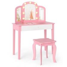COSTWAY Kids Vanity Table
