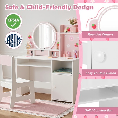 Kids vanity table set - vanity,